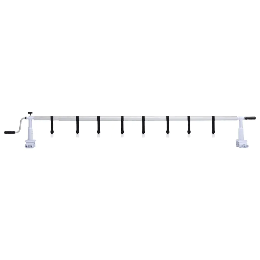 Rullo per Copripiscina vidaXL Design Moderno Bianco e Nero 6m