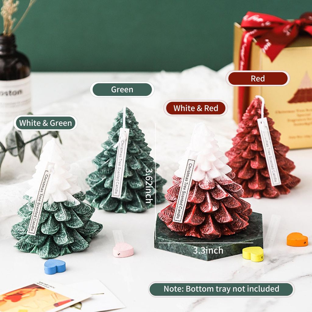 Weihnachtsbaum Kerzen Turm geformt Kerzen rauchlos duftende Kerze für Weihnachten Party Hochzeit Spa Dekoration Geschenke
