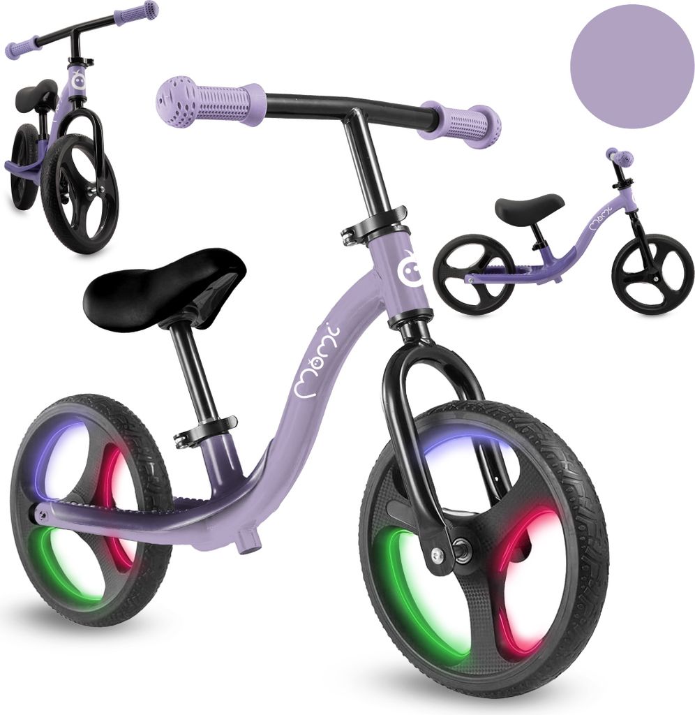 MoMi ISOKA – 10 Zoll Laufrad mit LED-Leuchten (Dynamo), Produktbild 