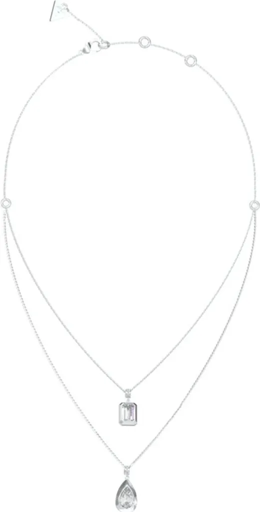 Bijou Guess Pendentif Argenté Idéal pour Soirée et Cadeau de Luxe