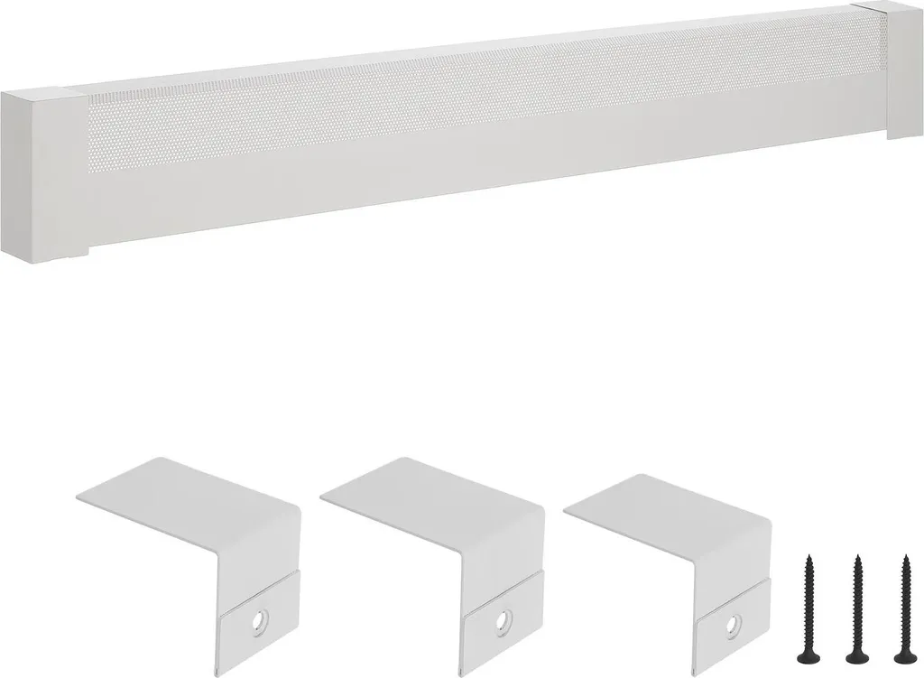 Habillage de radiateur électrique standard blanc en acier série Basic