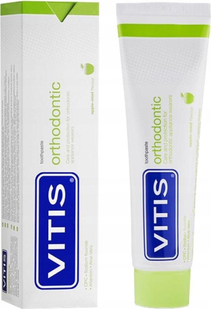 VITIS Kieferorthopdische Apfelzahnpasta 100 ml Produktbild 