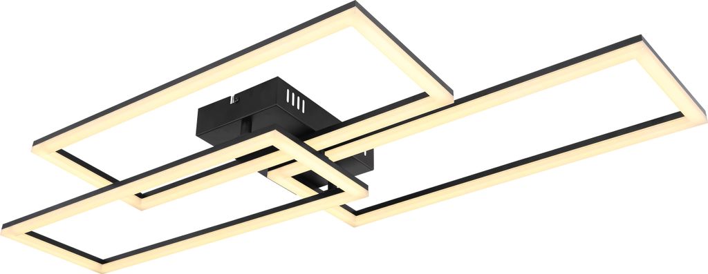 Globo Lighting|Deckenleuchte Metall schwarz matt, LED