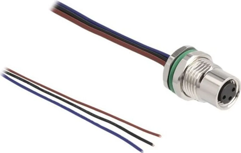 Delock Cavo Installazione M8 3 Pin - IP67 - 0,5m Pannello