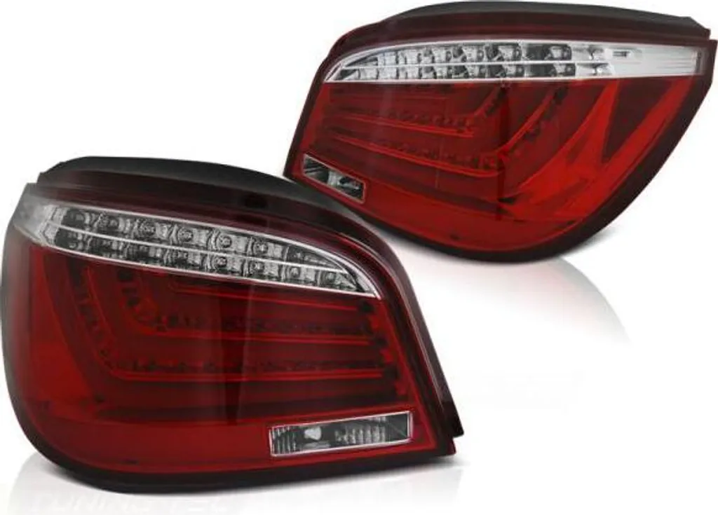 Remplacer feux arrière BMW E60 LCI 2007-2010 Kit LED Rouge Chrome