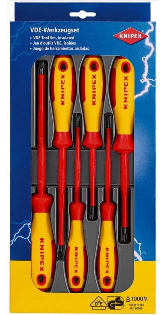Schroevendraaierset KNIPEX 00 20 12 V01, 6-delig, VDE Productafbeelding 