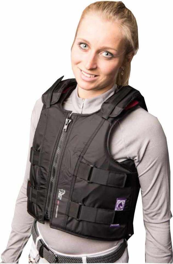 Harry`s Horse Rückenprotector Rückenschutz Sicherheitsweste Slim Fit schwarz für Erwachsene in XS