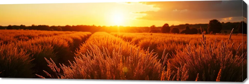 Quadro Panorama Pole 150x50: Arte su Tela per Soggiorno e Camera