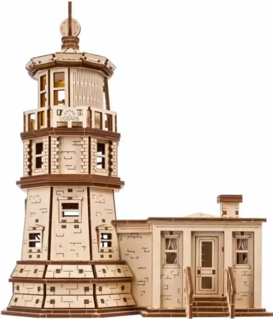 Casse-tête Mécanique Phare Rocher Fendu Ugears : Relevez le Défi en Bois