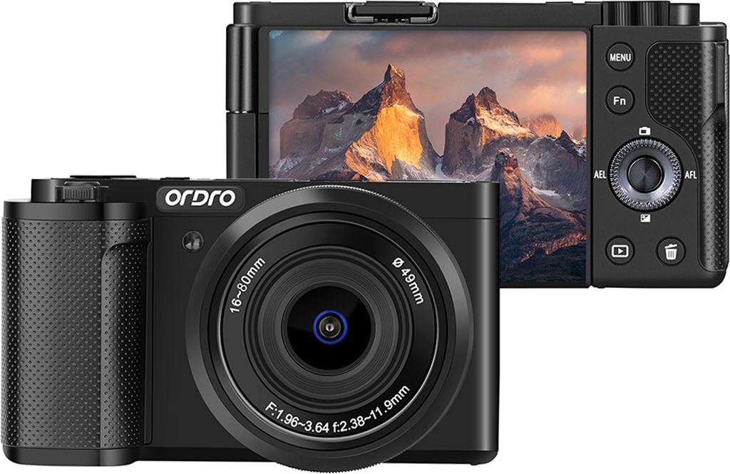 ORDRO G930 5K 30fps Digitalkamera 64MP WiFi Digitalvideokamera Camcorder 3,2 Zoll Flip-Touchscreen Gesichtserkennung Auto/Manueller Fokus Eingebaut...