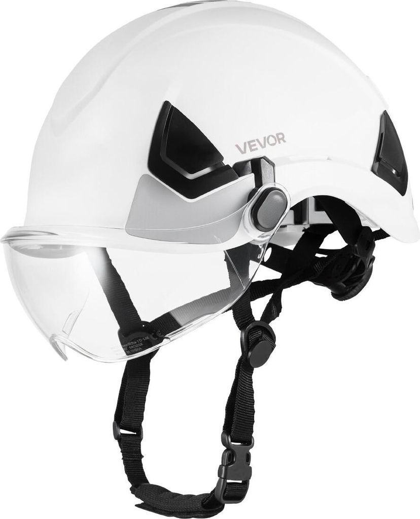 Industrial Safety Helmet, ANSI/ISEA Z89.1 Approved ABS Hard Hat with Visor & 6-Point Ratchet Suspension, Adjustable Vented Hardhat for Men & Women,...