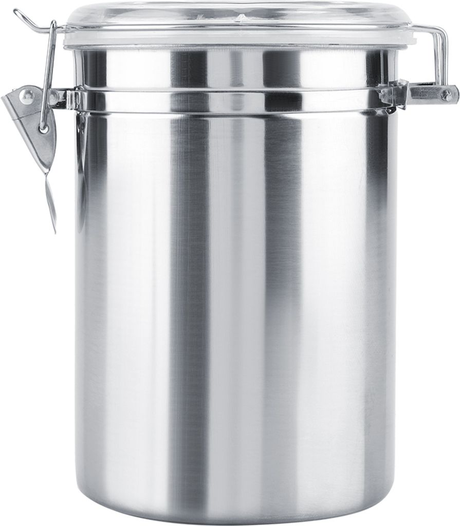 Edelstahl-Kaffeebehälter, vakuumversiegeltes Vorratsglas für Zuckerteebohnen (1800 ml)