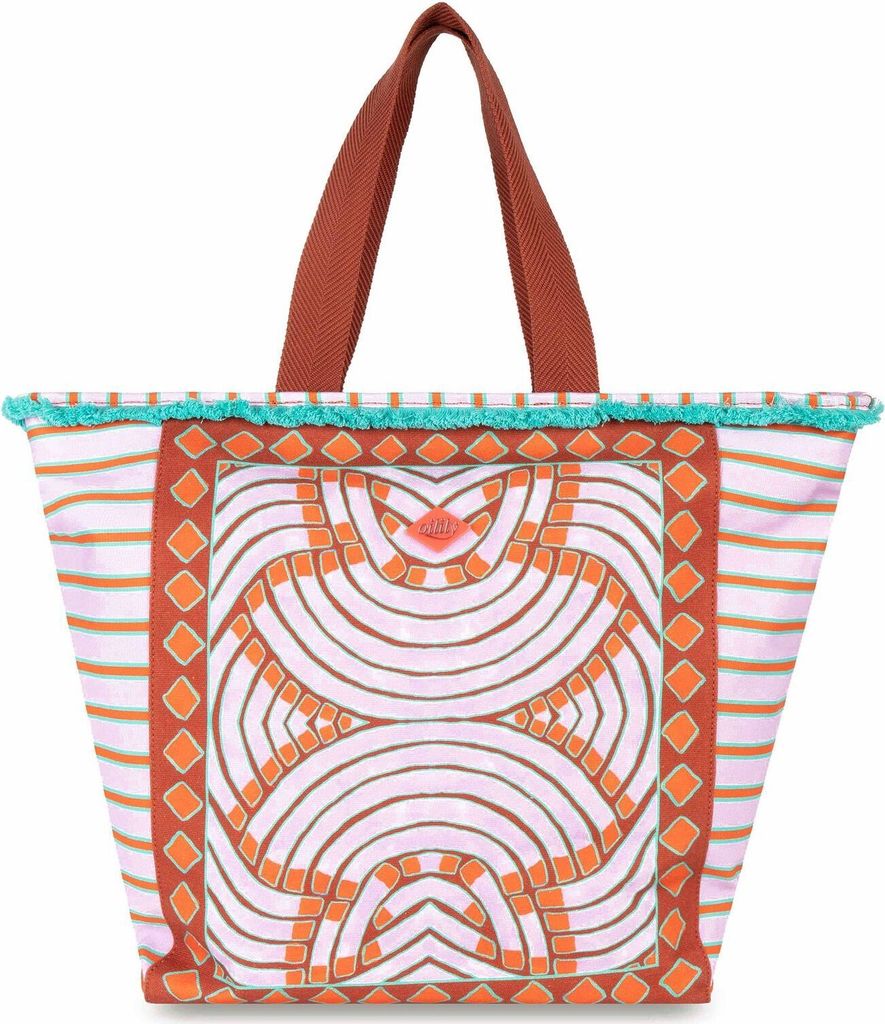 Oilily Schultertasche Sandra Shopper Arabian Spice mehrfarbig