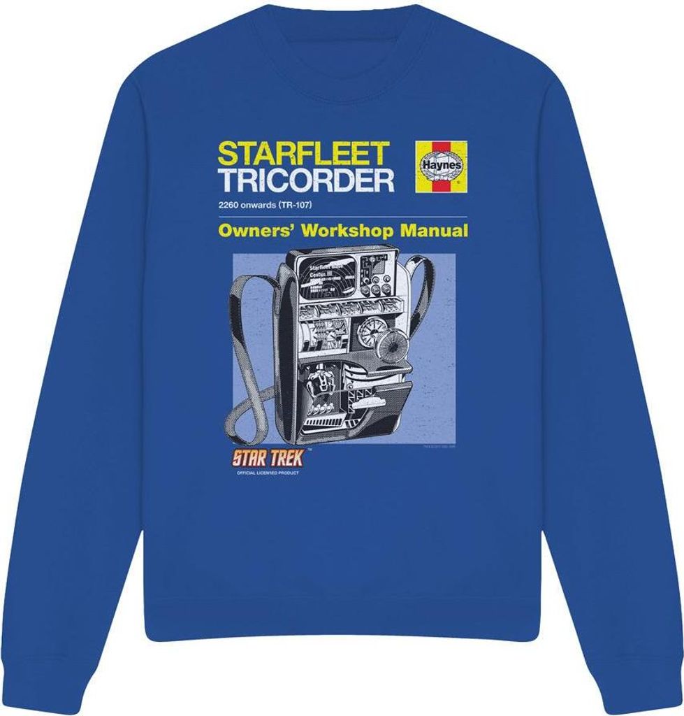 Star Trek - "Tricorder" Sweatshirt für Herren/Damen Uni TV11438 (L) (Königsblau)