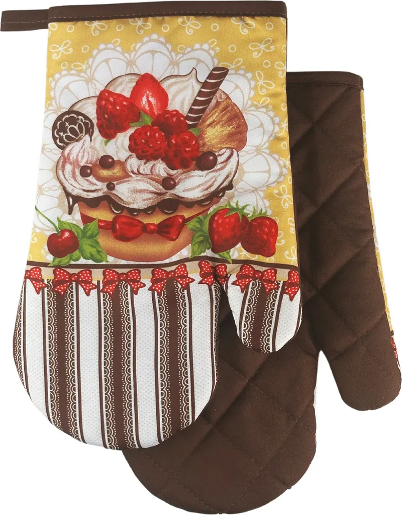 Set 2 Guanti da Forno Professionali Dolciumi | Magnetici e Resistenti