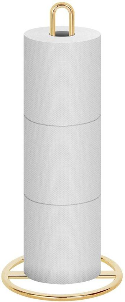 Uchwyt na papier toaletowy z czystego złota na 3 rolki, z Zdjęcie produktu 
