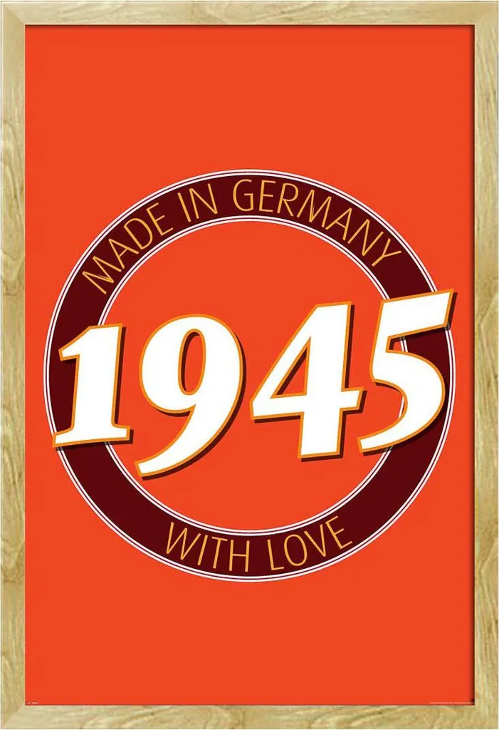 Ideale Regalo 80 Anni: Poster 1945 con Cornice Shinsuke Maxi Faggio