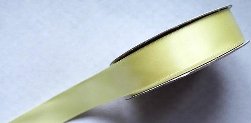 Ruban satiné champagne 25mm réutilisable 25m pour finition de luxe