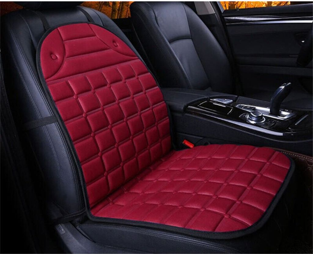 12/24V Heated Car Truck Seat Kissen Stuhlabdeckung Pad Heater Winterwärmer Home - K10