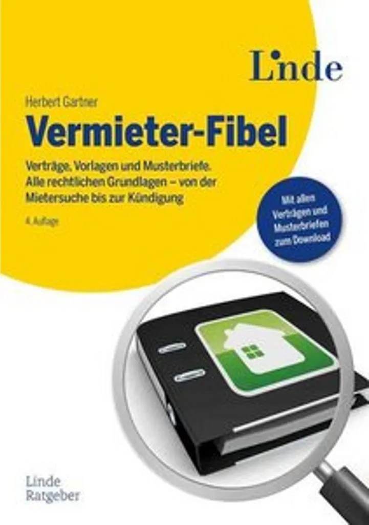 Livre de gestion locative Vermieter-Fibel avec modèles de contrats