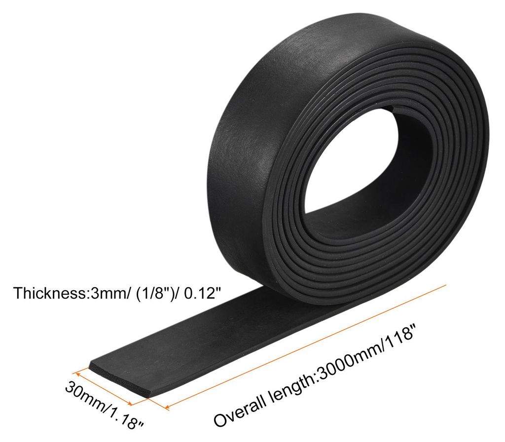 EPDM Gummi Schaumstoff Blatt Streifen Neopren Platten Rollen 3mmx30mmx3000
