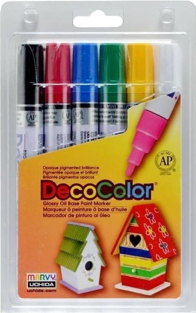 Marvy Decocolor Markers: zdobenie skla, keramiky a iných Obrázok produktu 