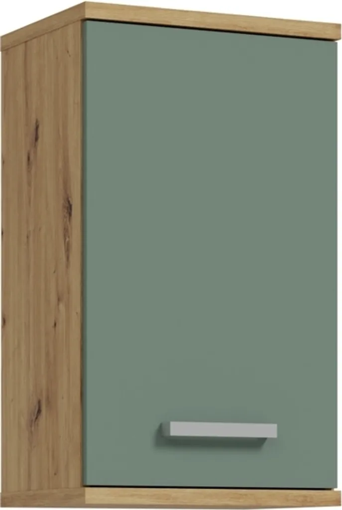 Meuble haut Veris Artisan Chêne et Sauge - 40,2x68,8x29cm pour cuisine