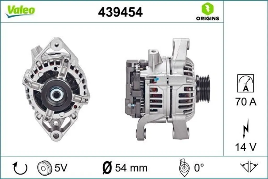 Alternateur de rechange pour Opel Meriva A Corsa C et Combo Tour 1.7