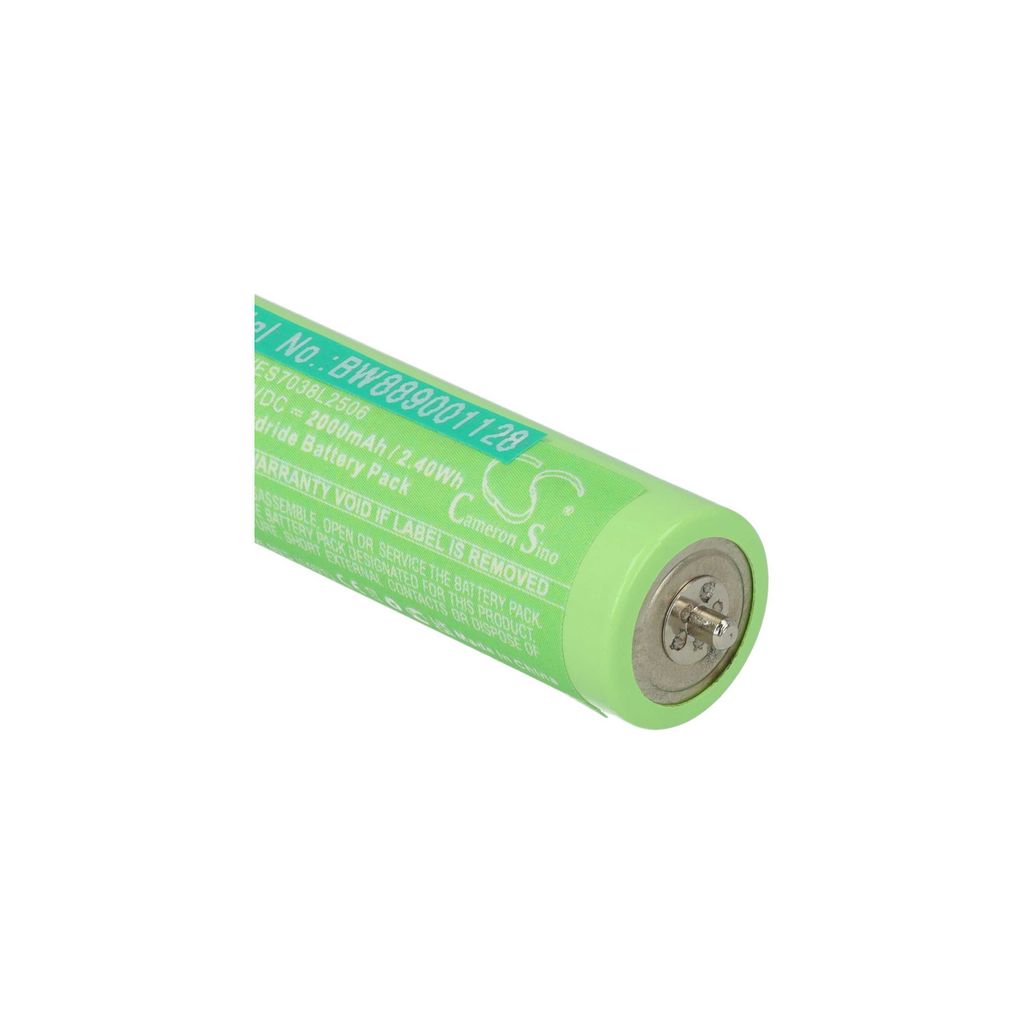 2x Batteries 2000mAh Pour Tondeuse Panasonic ER-508/504 - 1,2V NiMH