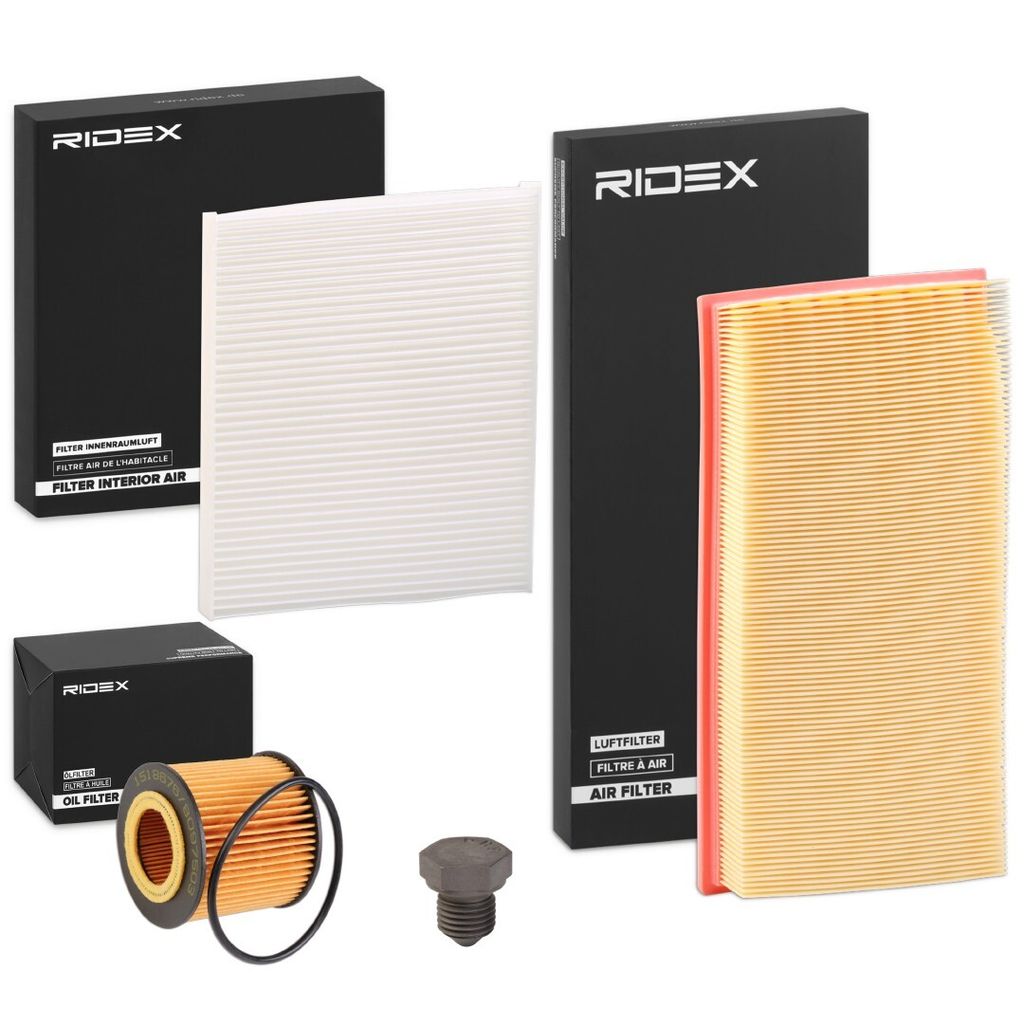 RIDEX Filterset Inspektionspaket Filtersatz für VW POLO (9N) für SEAT Ibiza III Schrägheck (6L)
