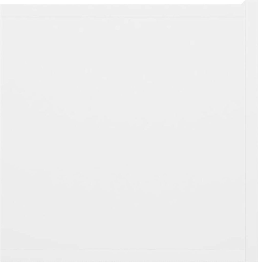 A plain white background with a white TV cabinet.