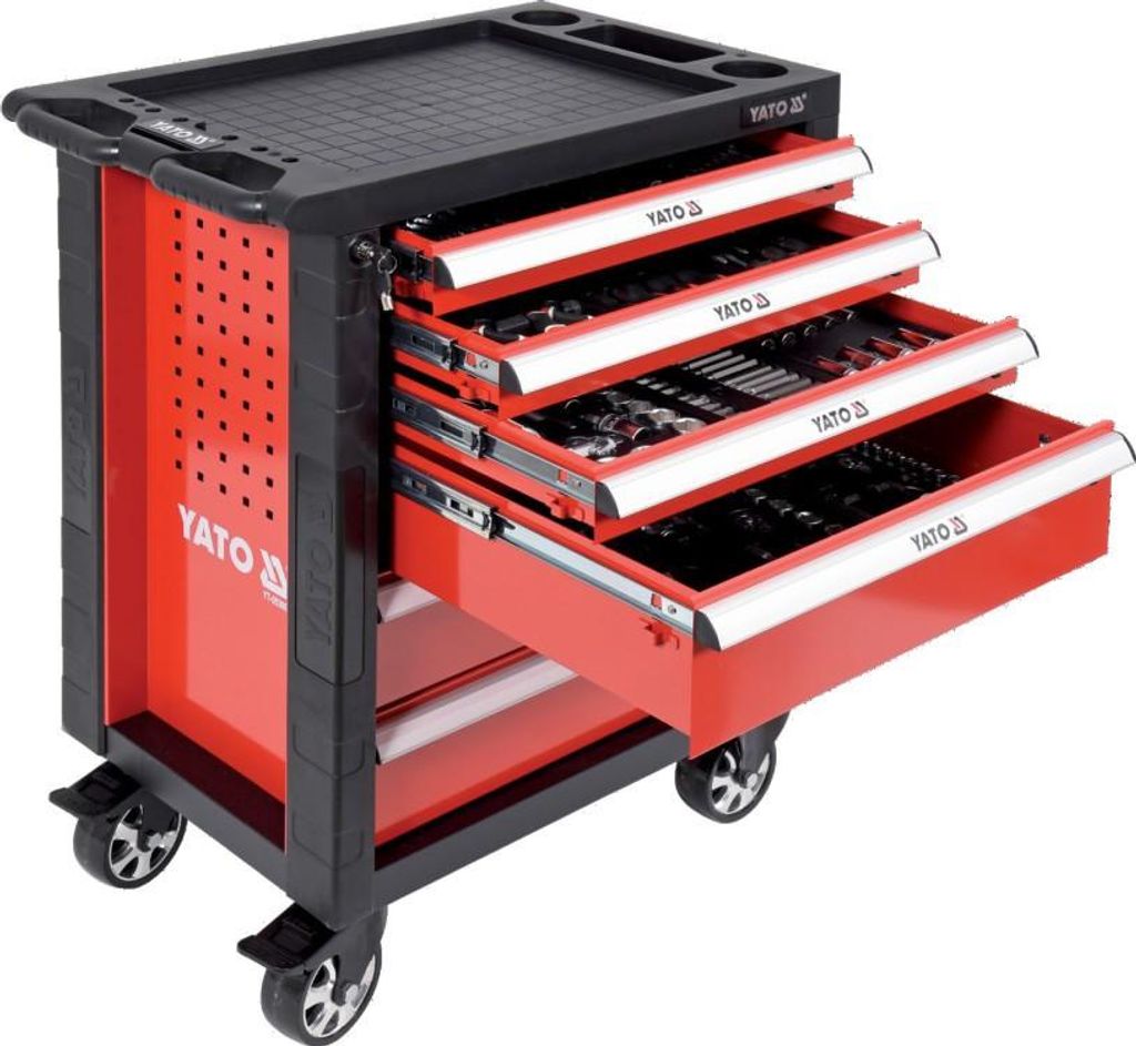 Carrello da officina 975x765x465mm con utensili 177 pezzi Immagine del prodotto 