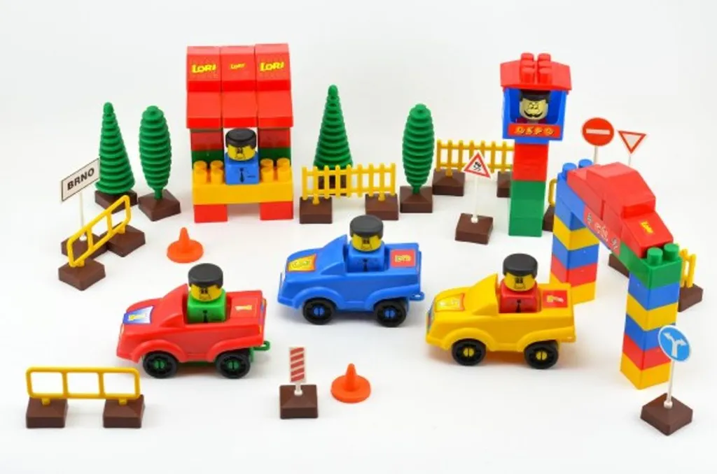 Jeu de construction en plastique LORI 9 avec boîte de 96 briques - 7