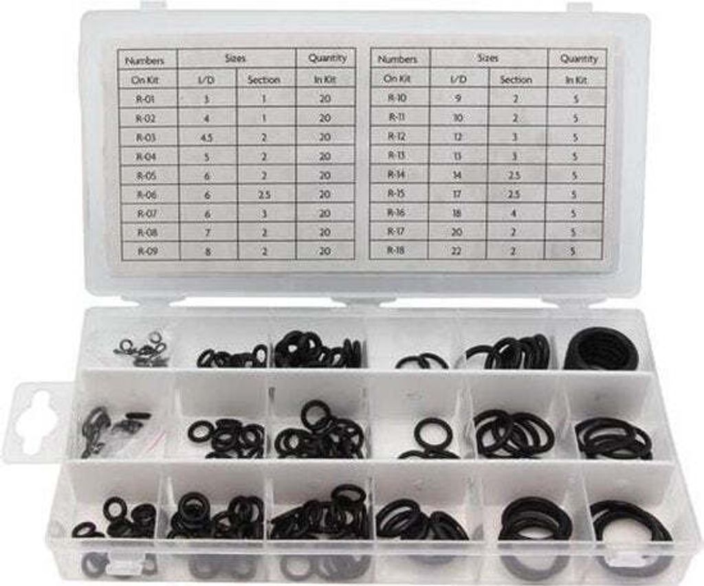 Jeu Joints Toriques Nitrile Métrique Assortiment Complet Image du produit 