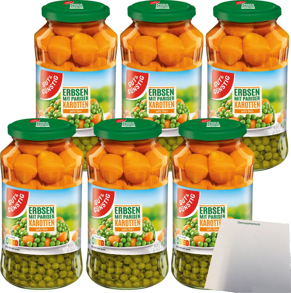 Gut & Günstig Erbsen mit Pariser Karotten sehr fein Produktbild 