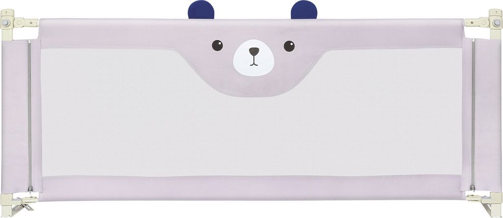 175x100cm Bettgitter Kinderbettgitter Bettschutzgitter Rausfallschutz Fallschutz Bett Höhenverstellbar für Baby Schwarz