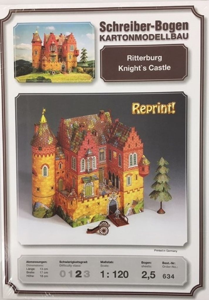 Schreiber-Bogen Kartonmodellbau Ritterburg Knight ́s Castle TT