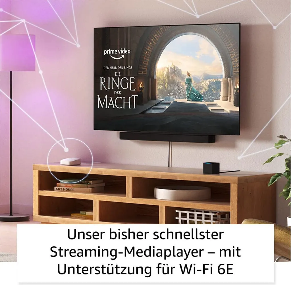 Box TV 4K Amazon Fire TV Cube 3ème Génération avec Alexa Intégrée Noir