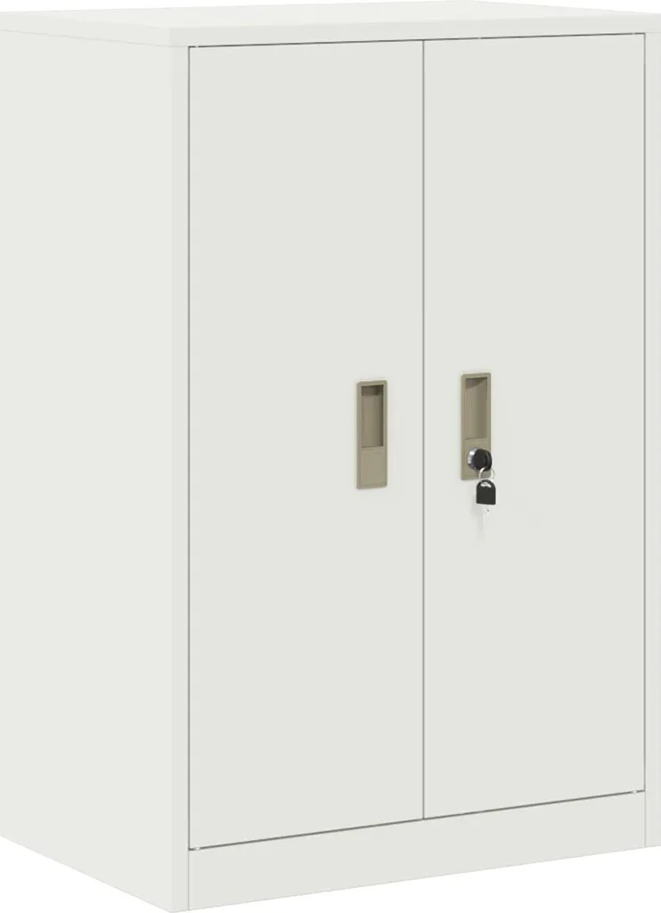 Armadietto Multiuso Bianco vidaXL 60x40x90 cm Acciaio - Ideale per Casa