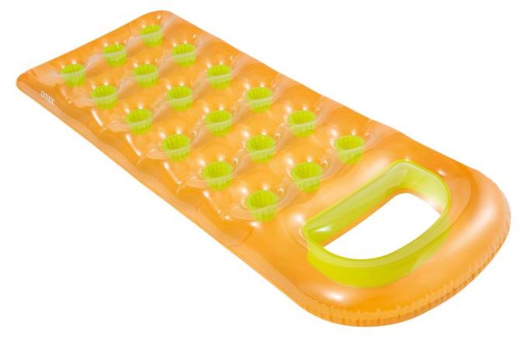 INTEX Nafukovacie lehátko s okienkom, farba oranžová Obrázok produktu 