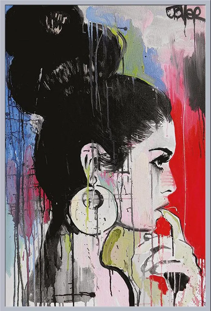 Affiche Loui Jover Planets Cadre Shinsuke® Argenté et Vitre Acrylique 61cm