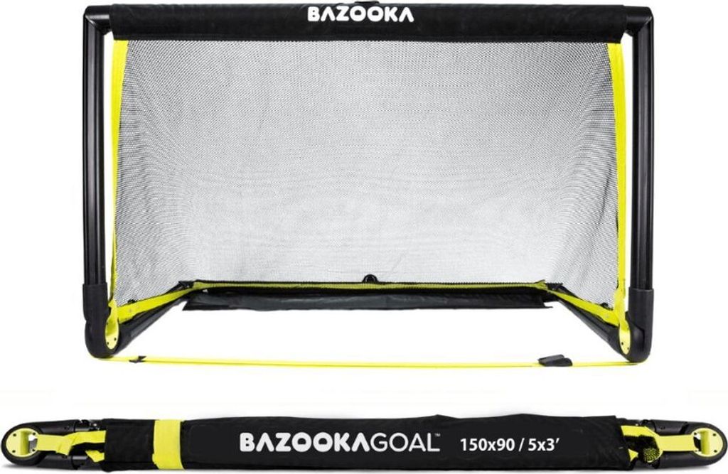 BazookaGoal Mini-Fußballtor "Black Edition", 150x90 cm Produktbild 