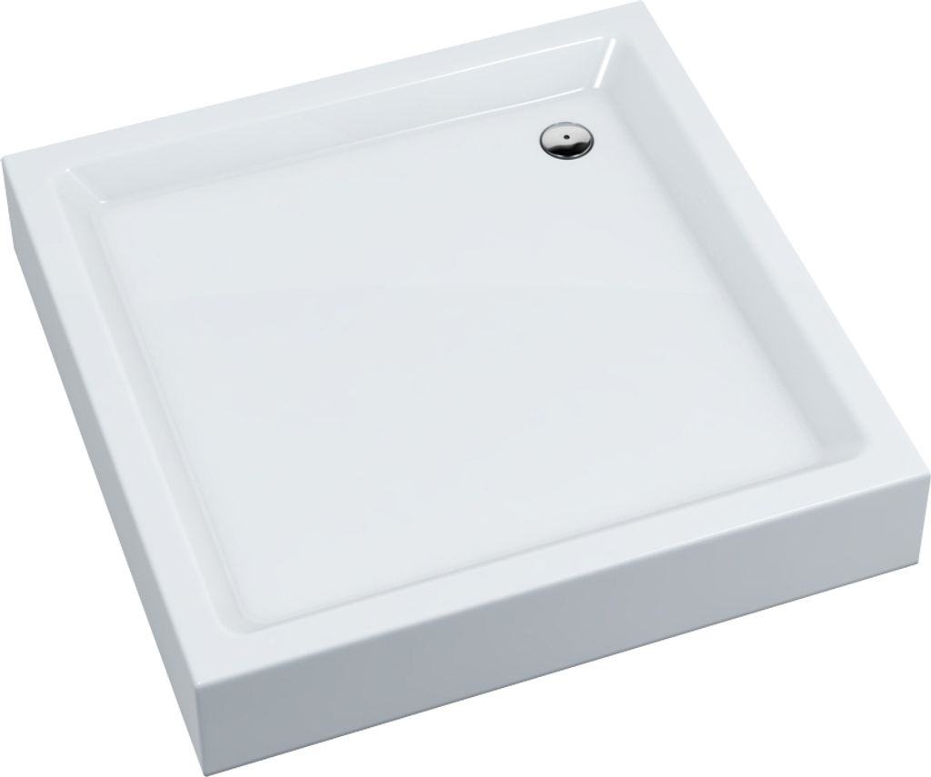 AQUABAD® Duschwanne Komplettset NORMA Maße: 80x80cm Produktbild 