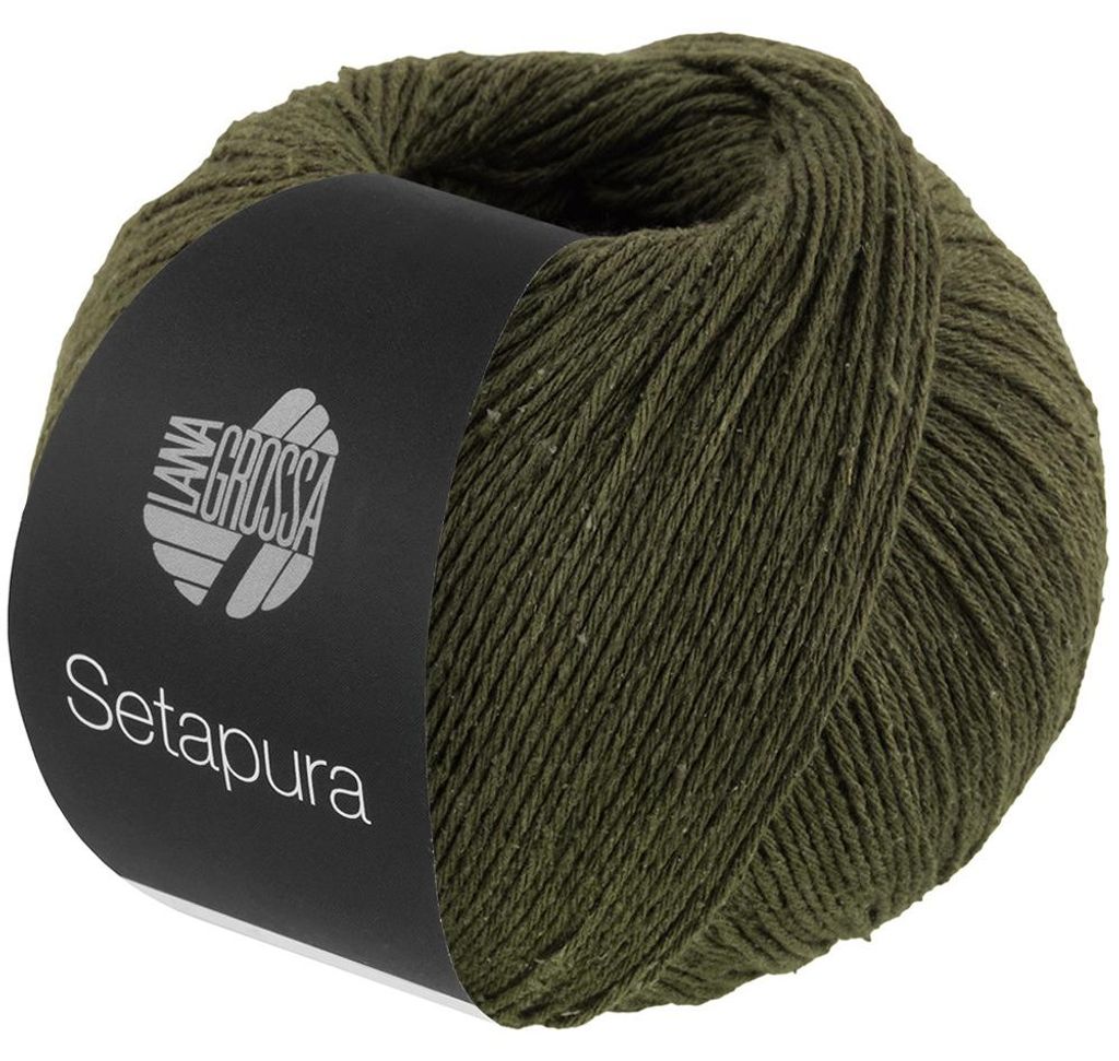 Lana Grossa - Setapura 0003 dunkeloliv Produktbild 