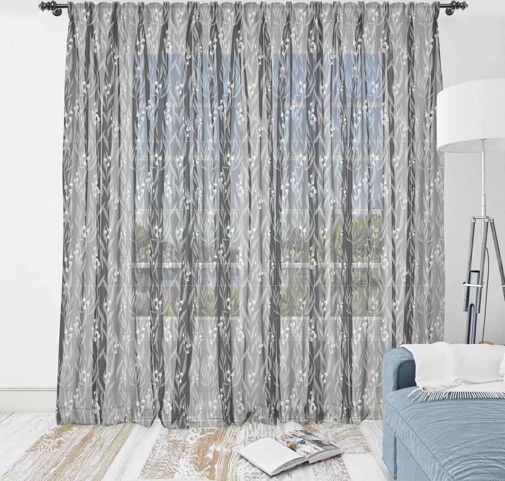 ABAKUHAUS Dusty Blau Wandteppich, Monochrome Blätter Zweige und Blumen Altmodische Garten-Kunst, Wohnzimmer Schlafzimmer seidiges Satin Wandtuch, ...