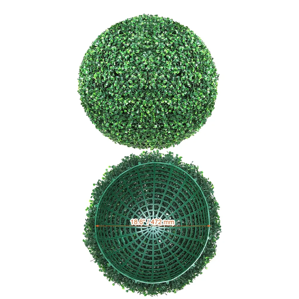 Palla di Bosso Artificiale XL 50cm - Verde Sempre Vivo Zero Fatica