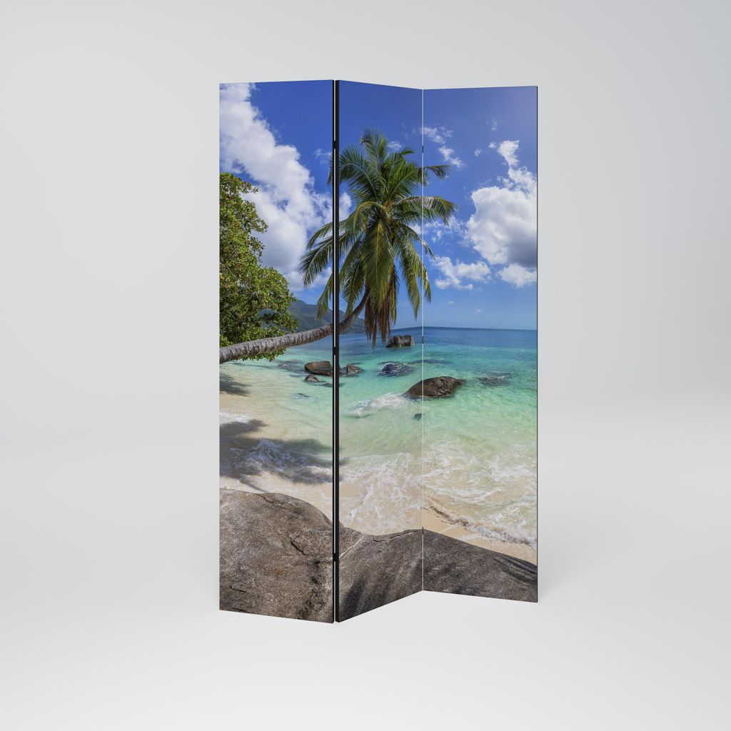 SpaceRebels Paravent Raumteiler - 3-teilig Raumtrenner, Druck 2-Seite - Raumtrenner - Trennwand Wohnung - Room Divider - Spanische Wand Deko Modern...