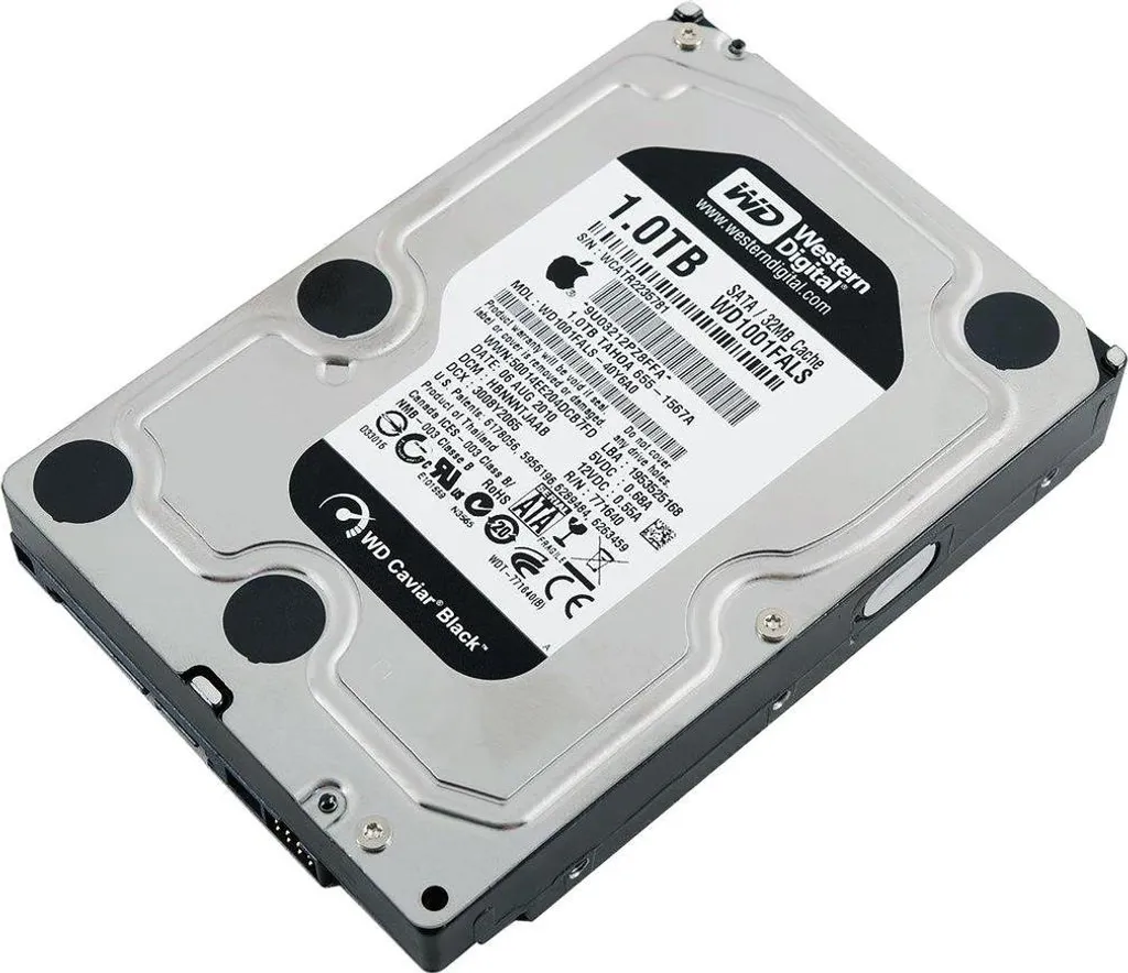Hard Disk 1TB WD Black WD1001FALS 3.5" per PC Desktop e DVR Professionale