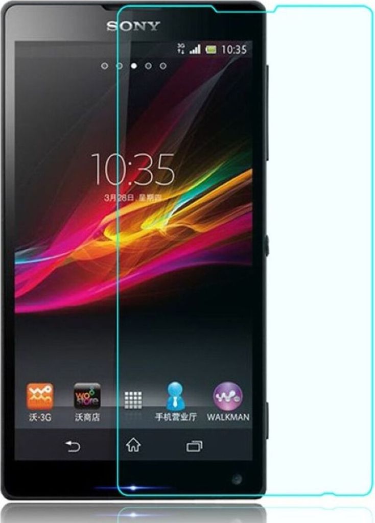 Sony Xperia C Displayschutzfolie 9H Verbundglas Panzer Schutz Glas Tempered Glas