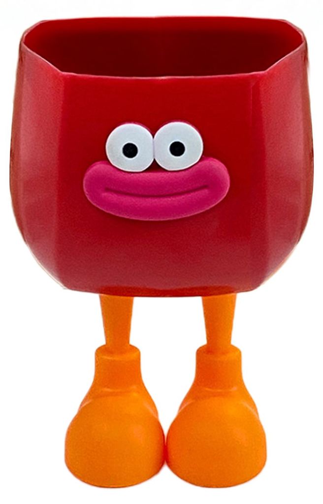 Stiftehalter mit großem Durchmesser, Cartoon-Motiv, DIY-Federmäppchen, großer Stiftebehälter, lustiger Schreibtisch-Organizer aus Kunststoff f...